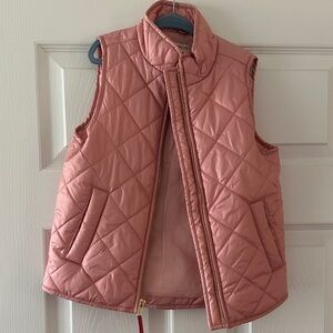 J. Crew Factory Pink Quilted Vest for Kids